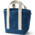 Small Solid Color 3 Pocket Open Top Canvas Tote Bag, Back