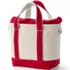 Small 3 Pocket Zip Top Canvas Tote Bag, Back