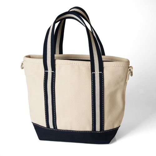  Lands' End Kleine Canvastasche Mit Zipper, Damen, Größe:null Regular, Weiß, Baumwolle, By Lands' End 