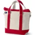 Small 3 Pocket Zip Top Canvas Tote Bag, Front
