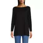 Women's Supima Cotton Adjustable 3/4 Sleeve Boatneck Tunic