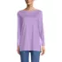 Women's Supima Cotton Adjustable 3/4 Sleeve Boatneck Tunic, alternative image