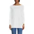 Women's Petite Size Supima Cotton Adjustable 3/4 Sleeve Boatneck Tunic, alternative image