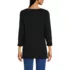 Women's Supima Cotton Adjustable 3/4 Sleeve Boatneck Tunic, Back