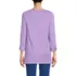 Women's Supima Cotton Adjustable 3/4 Sleeve Boatneck Tunic, Back