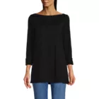 Women's Supima Cotton Adjustable 3/4 Sleeve Boatneck Tunic