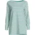 Women's Supima Cotton Adjustable 3/4 Sleeve Boatneck Tunic, alternative image