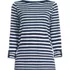 Women's Supima Cotton Adjustable 3/4 Sleeve Boatneck Tunic, Front