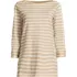 Women's Supima Cotton Adjustable 3/4 Sleeve Boatneck Tunic, Front
