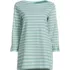 Women's Supima Cotton Adjustable 3/4 Sleeve Boatneck Tunic, Front