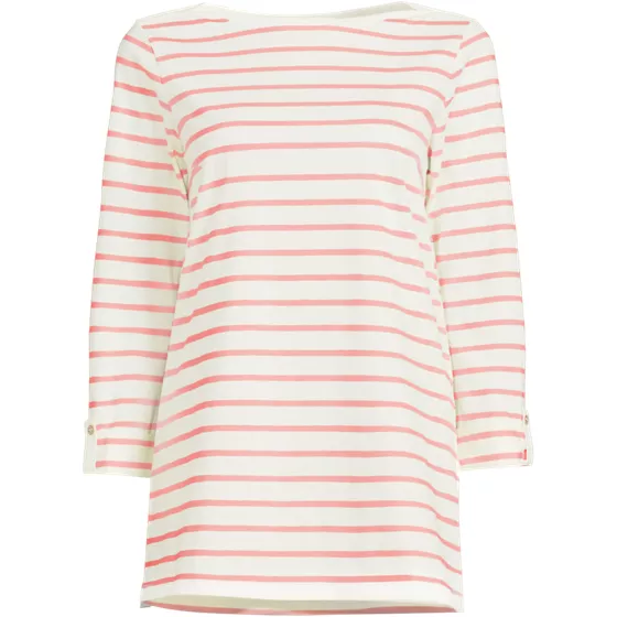 Women's Supima Cotton Adjustable 3/4 Sleeve Boatneck Tunic - primary