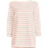 Women's Supima Cotton Adjustable 3/4 Sleeve Boatneck Tunic, Front