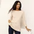 Women's Supima Cotton Adjustable 3/4 Sleeve Boatneck Tunic, alternative image
