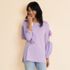 Women's Supima Cotton Adjustable 3/4 Sleeve Boatneck Tunic, alternative image