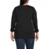 Women's Plus Size Supima Cotton Adjustable 3/4 Sleeve Boatneck Tunic, Back
