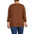Women's Plus Size Supima Cotton Adjustable 3/4 Sleeve Boatneck Tunic, Back