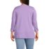 Women's Plus Size Supima Cotton Adjustable 3/4 Sleeve Boatneck Tunic, Back