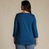Women's Plus Size Supima Cotton Adjustable 3/4 Sleeve Boatneck Tunic, Back