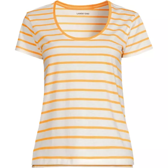 Women's Plus Size Supima Cotton Short Sleeve Scoop Neck Tee - primary