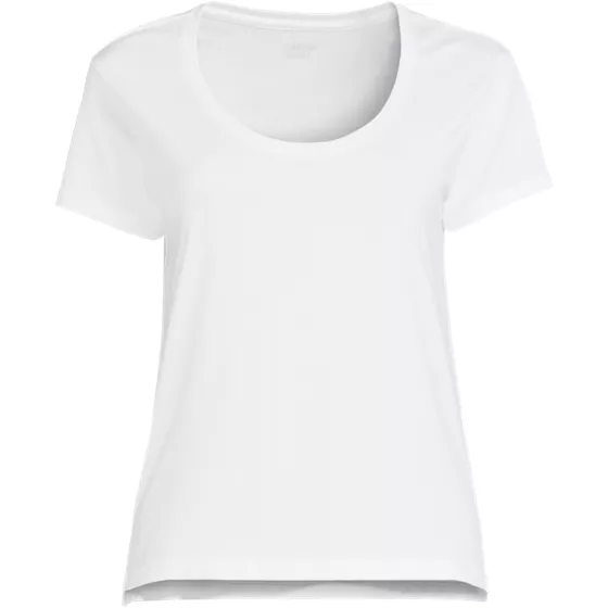 Women's Supima Cotton Short Sleeve Scoop Neck Tee - primary