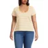 Women's Plus Size Supima Cotton Short Sleeve Scoop Neck Tee, Front