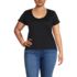 Women's Plus Size Supima Cotton Short Sleeve Scoop Neck Tee, Front