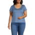 Women's Plus Size Supima Cotton Short Sleeve Scoop Neck Tee, Front