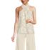 Women's Creaseless Twist Front Halter Top, Front