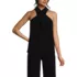 Women's Creaseless Twist Front Halter Top, Front