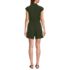 Women's Cap Sleeve Creaseless Button-Down Romper, Back