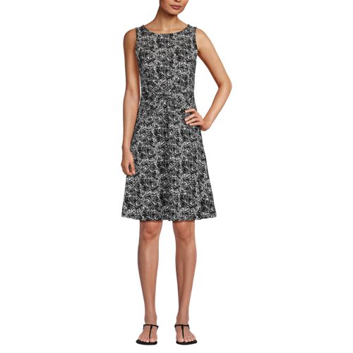 Women's Cotton Modal Boatneck Twist Dress, Front