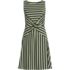 Women's Cotton Modal Boatneck Twist Dress, Front