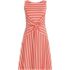 Women's Cotton Modal Boatneck Twist Dress, Front