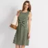 Women's Cotton Modal Boatneck Twist Dress, alternative image