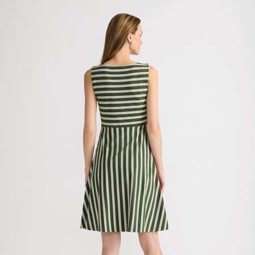 Women's Cotton Modal Boatneck Twist Dress, Back