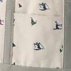 Medium Embroidered 5 Pocket Open Top Canvas Tote Bag