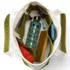 Medium Embroidered 5 Pocket Open Top Canvas Tote Bag, alternative image