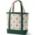 Medium Embroidered 5 Pocket Open Top Canvas Tote Bag, Back