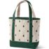 Medium Embroidered 5 Pocket Open Top Canvas Tote Bag, Back