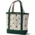 Medium Embroidered 5 Pocket Open Top Canvas Tote Bag, Front