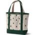 Medium Embroidered 5 Pocket Open Top Canvas Tote Bag, Front
