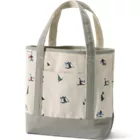 Medium Embroidered 5 Pocket Open Top Canvas Tote Bag
