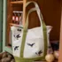 Medium Embroidered 5 Pocket Open Top Canvas Tote Bag, alternative image
