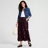 Women's Poplin Pull On Maxi Skirt, alternative image