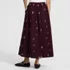 Women's Poplin Pull On Maxi Skirt, Back