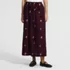 Women's Poplin Pull On Maxi Skirt, Front