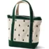 Medium Embroidered 5 Pocket Zip Top Canvas Tote Bag, Back