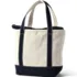 Medium Embroidered 5 Pocket Zip Top Canvas Tote Bag, Back