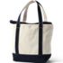 Medium Embroidered 5 Pocket Zip Top Canvas Tote Bag, Back