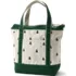 Medium Embroidered 5 Pocket Zip Top Canvas Tote Bag, Front